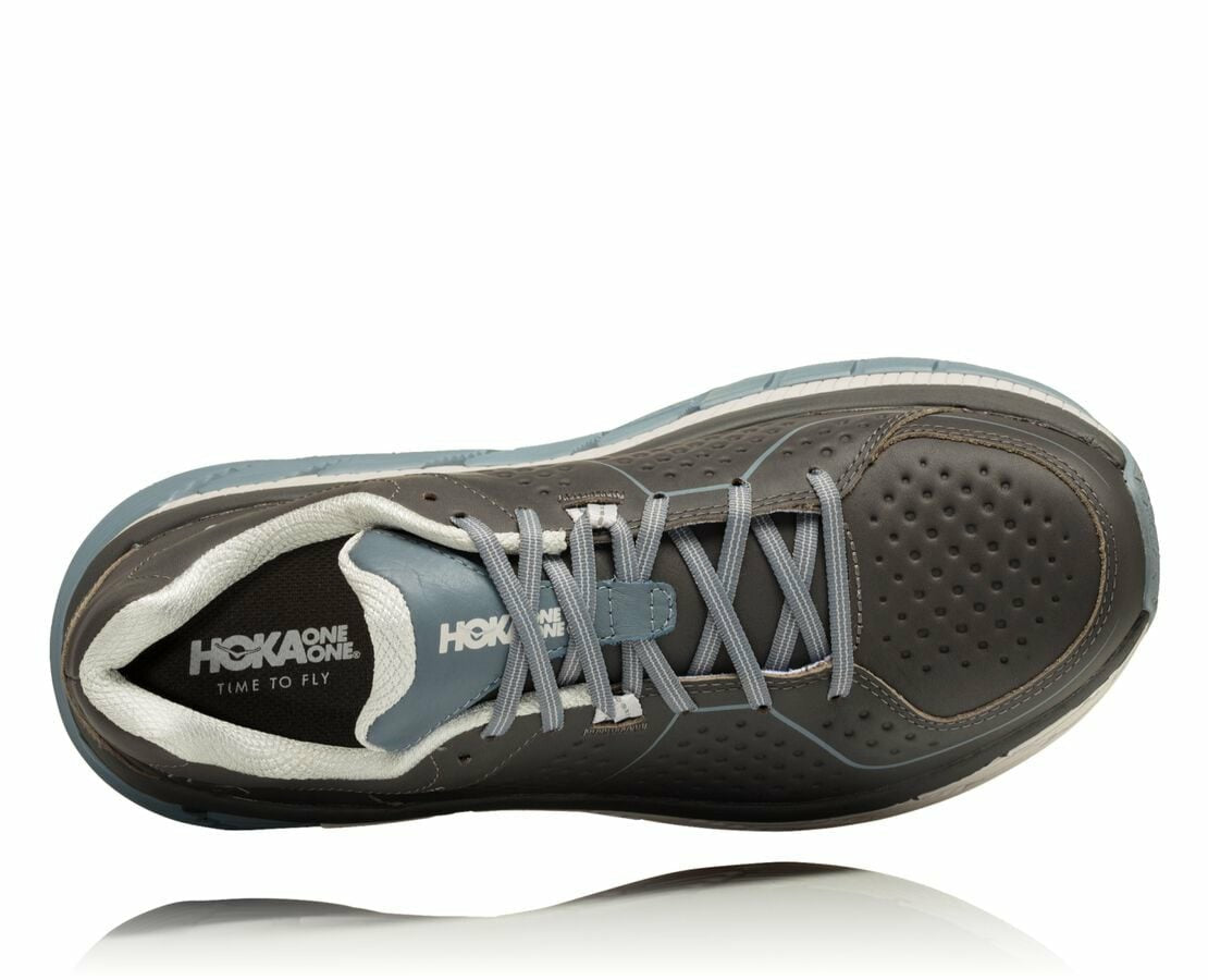 HOKA Charcoal / Tradewinds - Men's Gaviota Leather