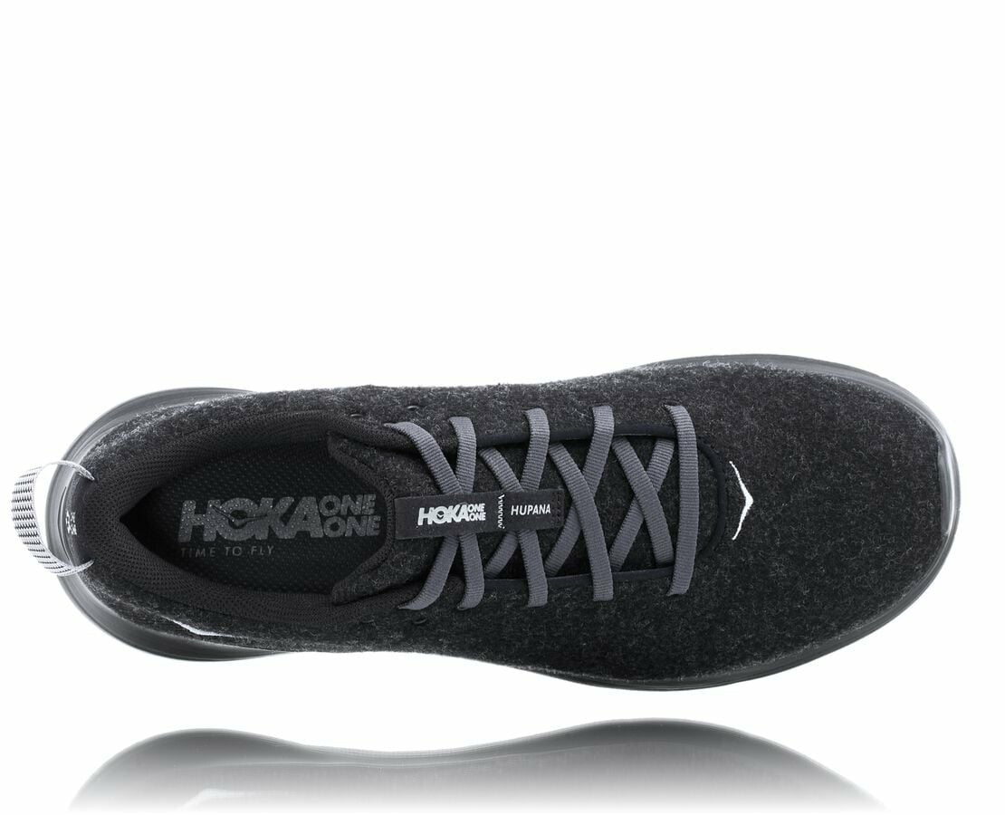 HOKA Black / Dark Shadow - Men's Hupana Flow Wool
