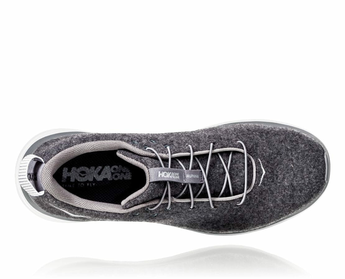 HOKA Dark Shadow / Charcoal Gray - Men's Hupana Flow Wool