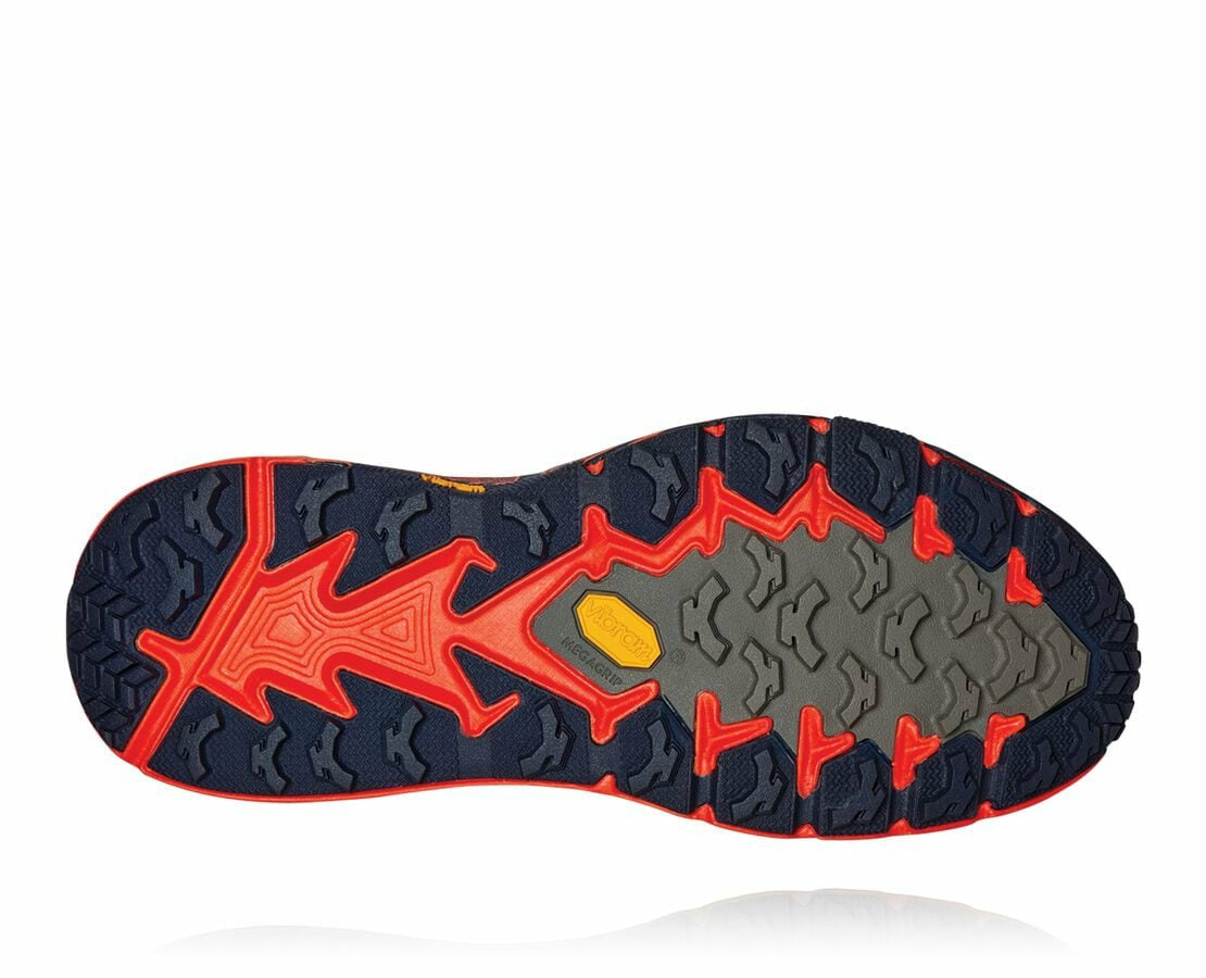 HOKA Mandarin Red / Gold Fusion - Men's Speedgoat Mid GORE-TEX 2