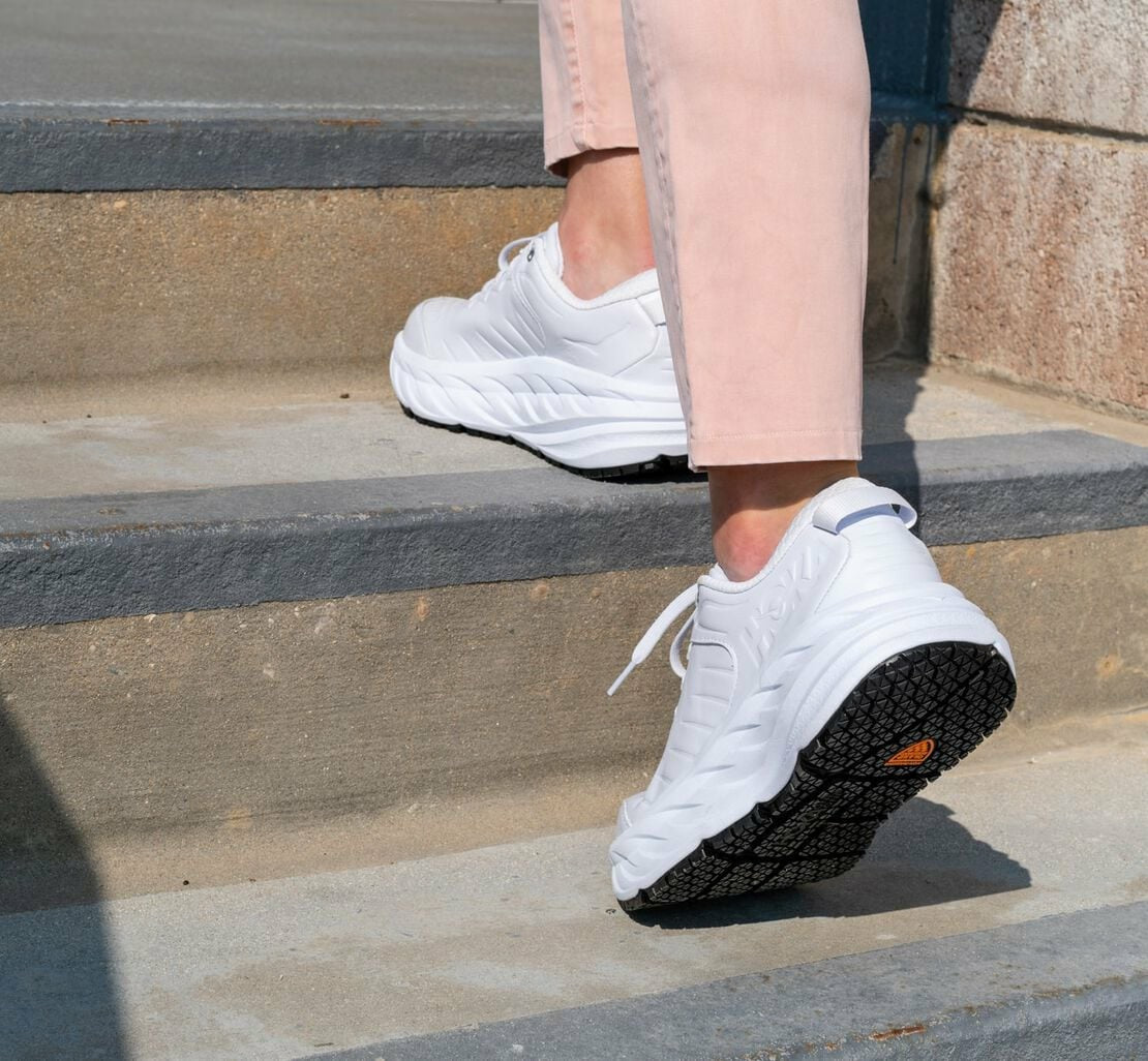 HOKA White - Women's Bondi Sr