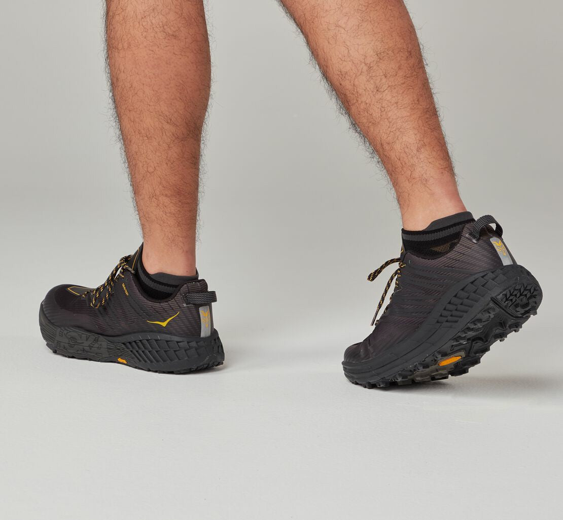 HOKA Black - All Gender Performance No-Show Sock