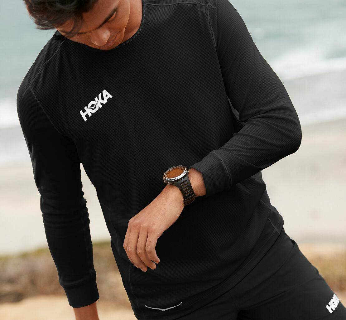 HOKA Black - Men's Performance 3/4 Sleeve