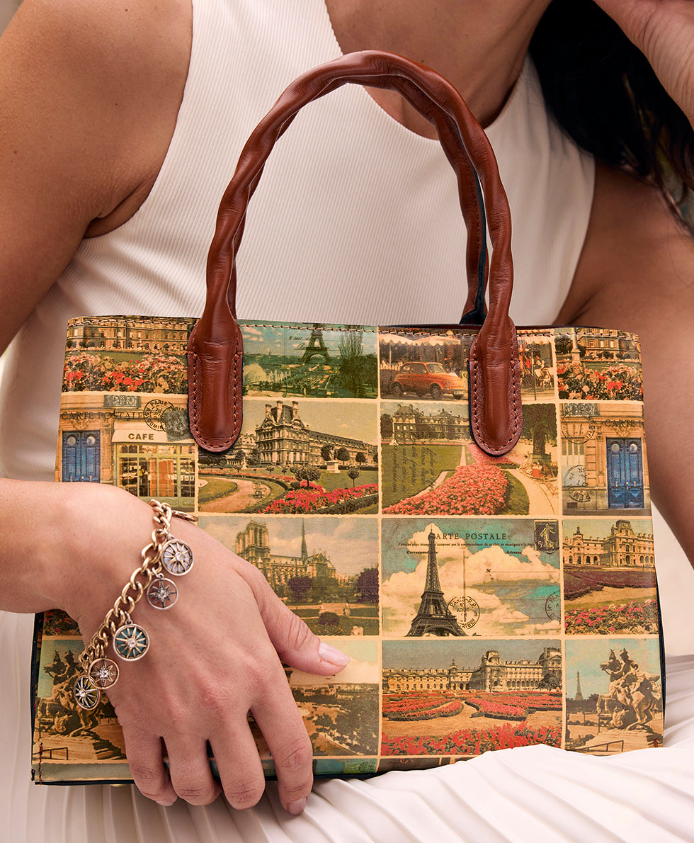 Patricia Nash Genovese Satchel - Postcards From Paris