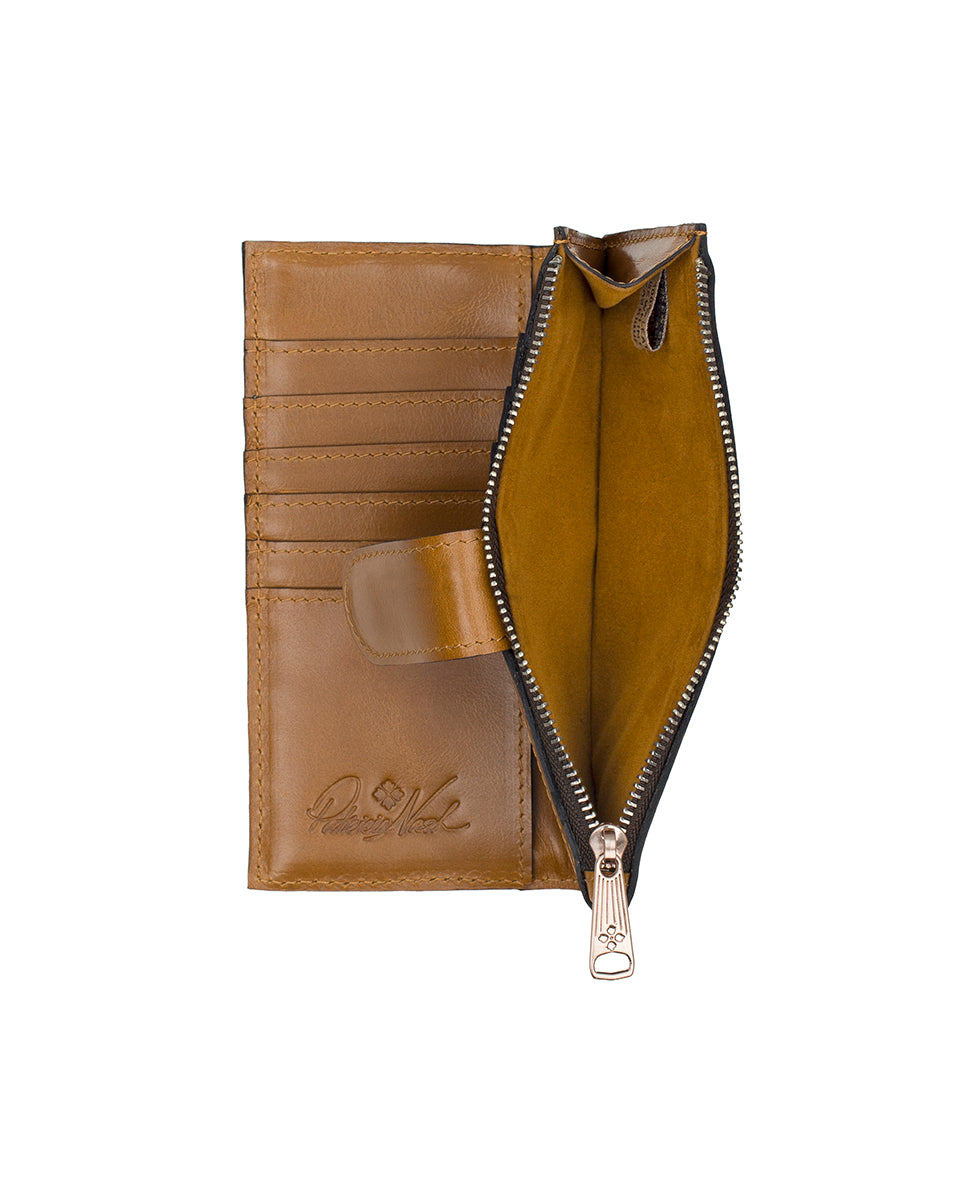 Patricia Nash Nazari Wallet - Vintage Distressed Metallic Woven