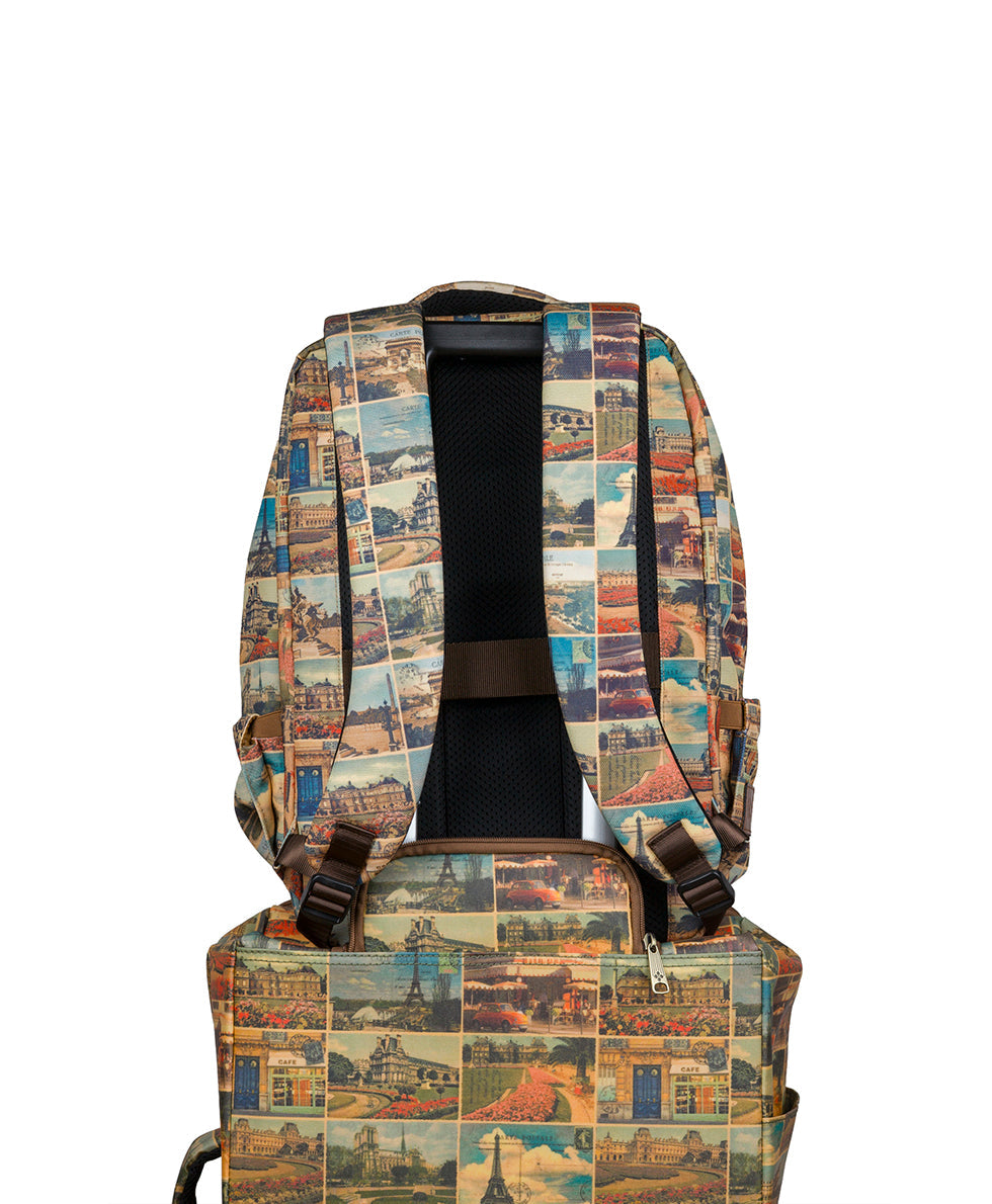 Patricia Nash Vico Travel Backpack - Woven Poly - Postcards From Paris