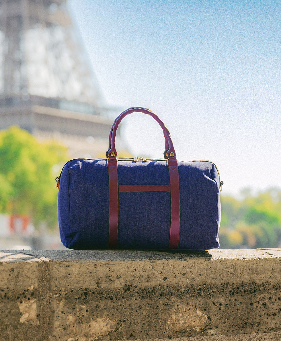 Patricia Nash Milano Weekender - Denim Stonewashed
