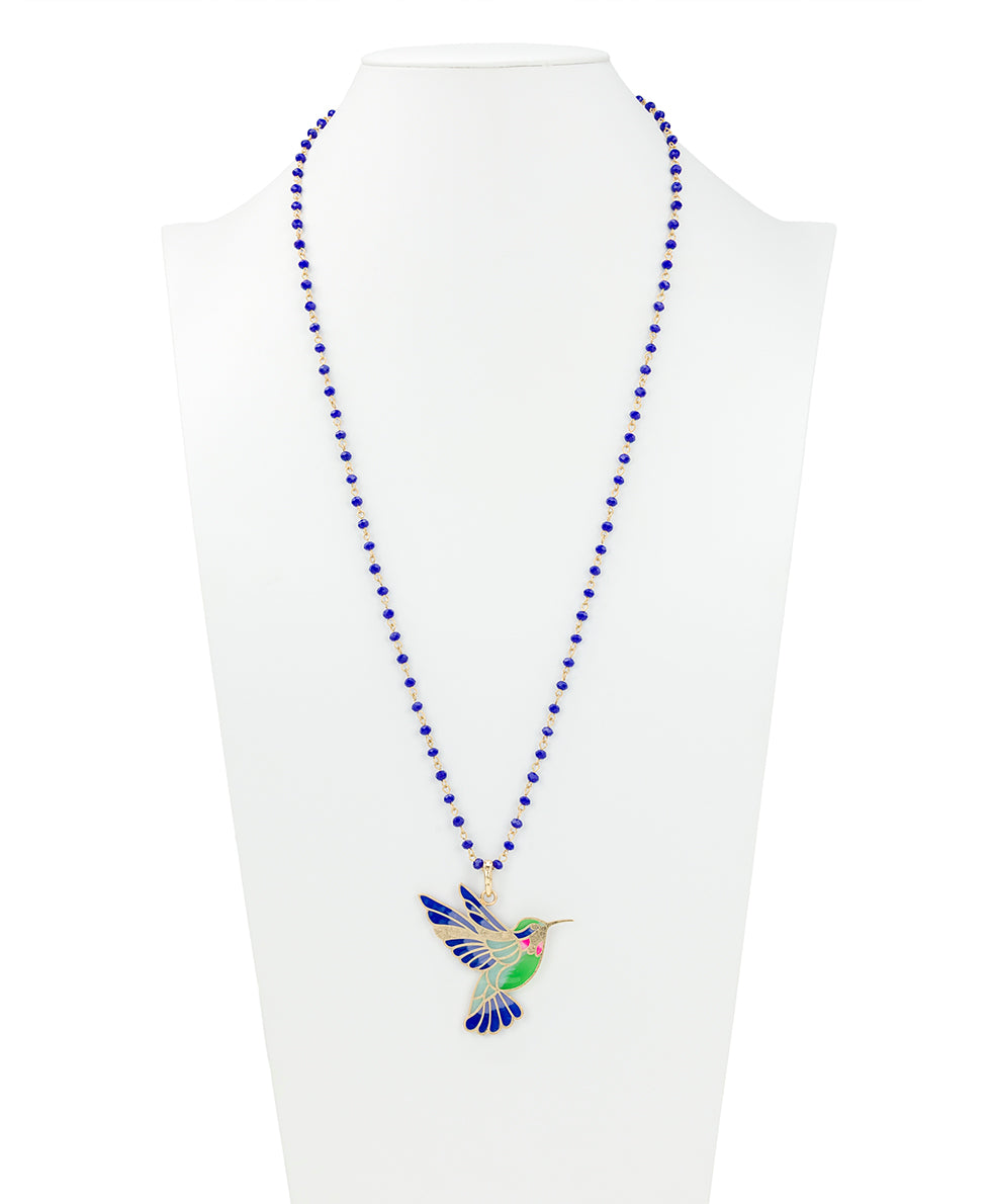 Patricia Nash Large Hummingbird Pendant - Enamel Hummingbird Collection