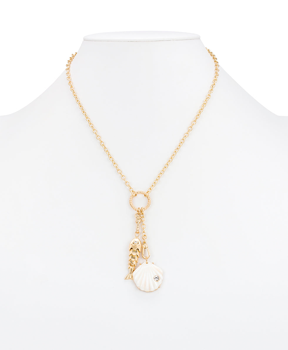 Patricia Nash Removable Charm Necklace - Nautical Collection