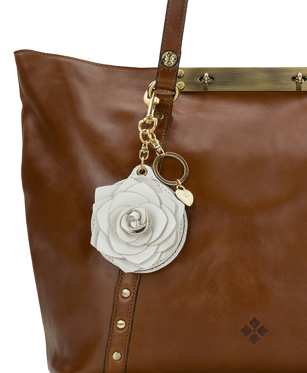 Patricia Nash Parisian Rose Mirror Bag Charm - Vintage Distressed