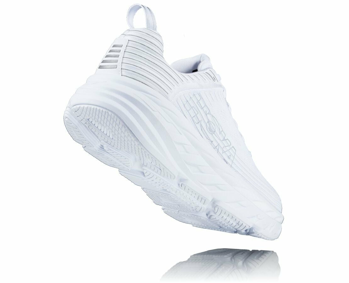 HOKA White / White Reflective - Men's Bondi 6
