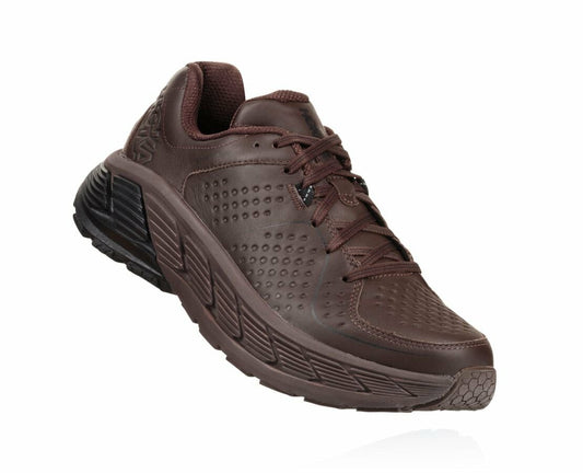 HOKA Demitasse / Black - Men's Gaviota Leather