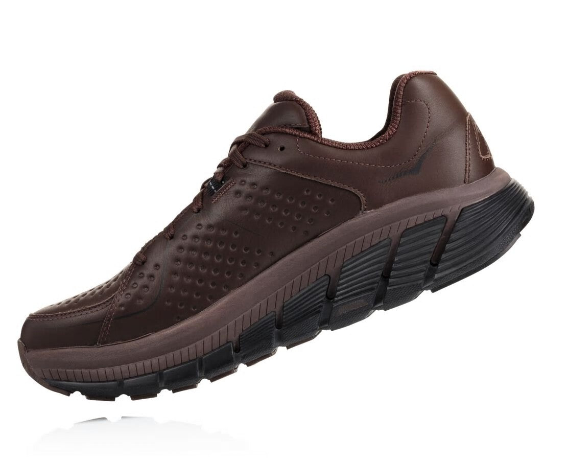 HOKA Demitasse / Black - Men's Gaviota Leather