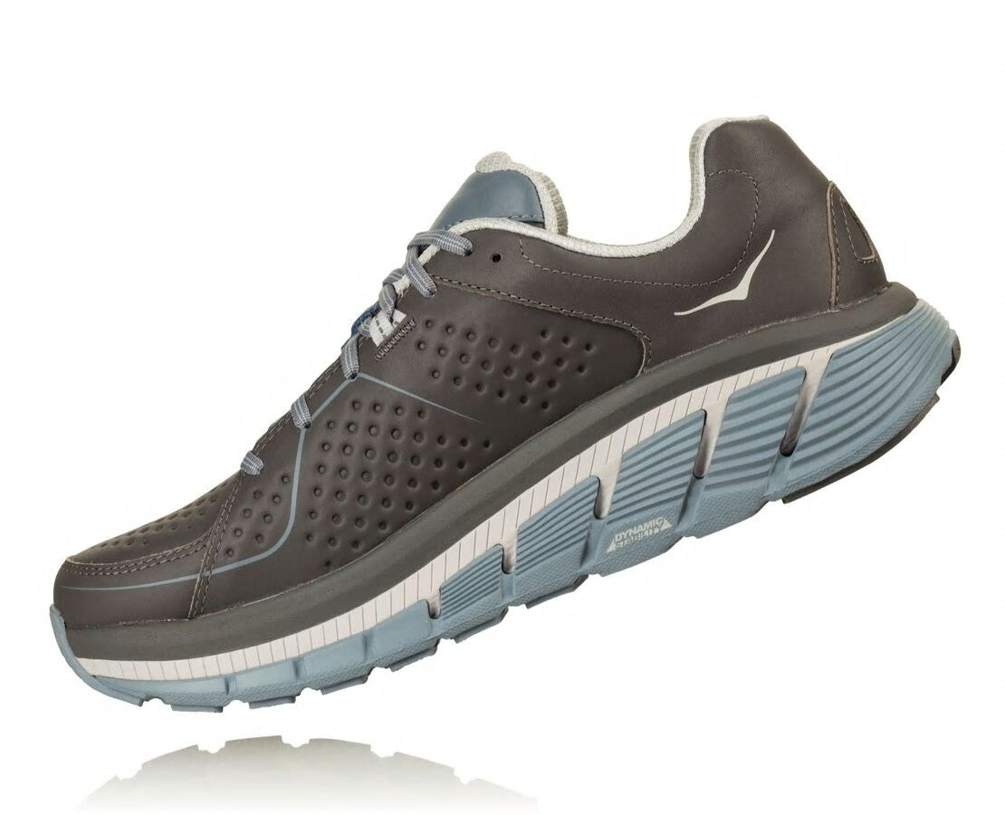HOKA Charcoal / Tradewinds - Women's Gaviota Leather