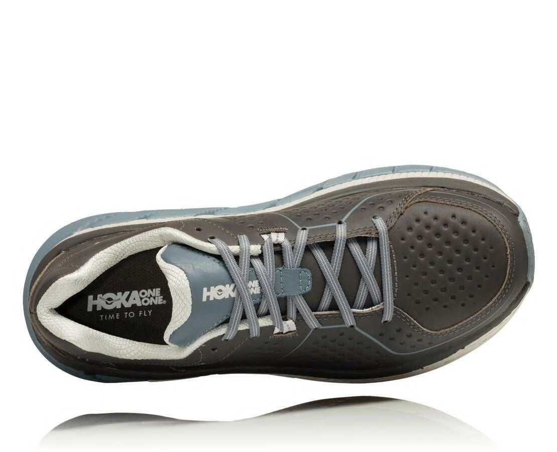 HOKA Charcoal / Tradewinds - Women's Gaviota Leather
