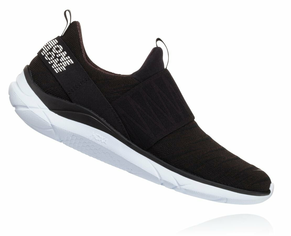 HOKA Black / White - Women's Hupana Slip