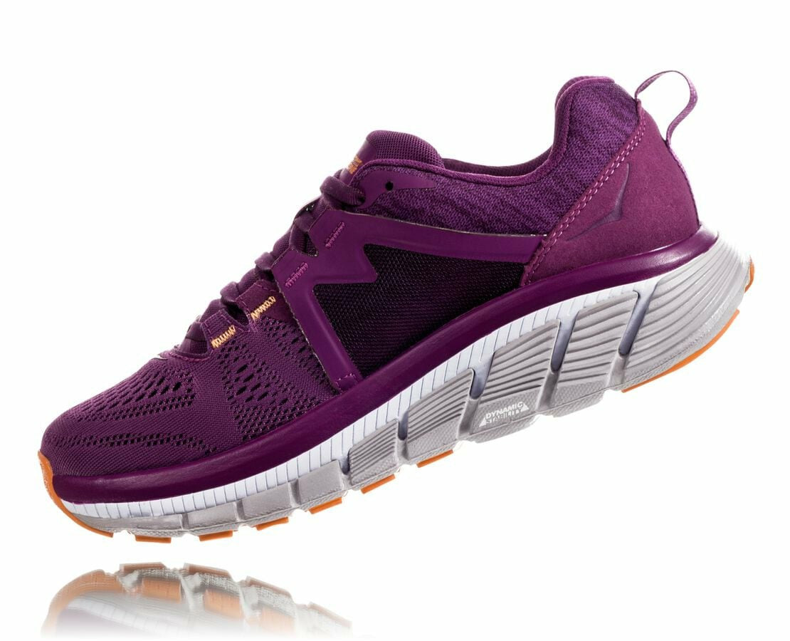 HOKA Grape Juice / Bright Marigold - Women's Gaviota 2