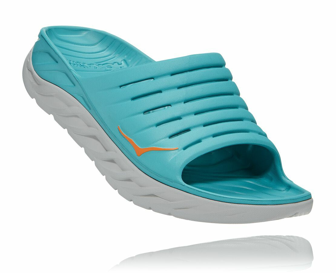 HOKA Aquarelle / Blazing Orange - Men's ORA Recovery Slide