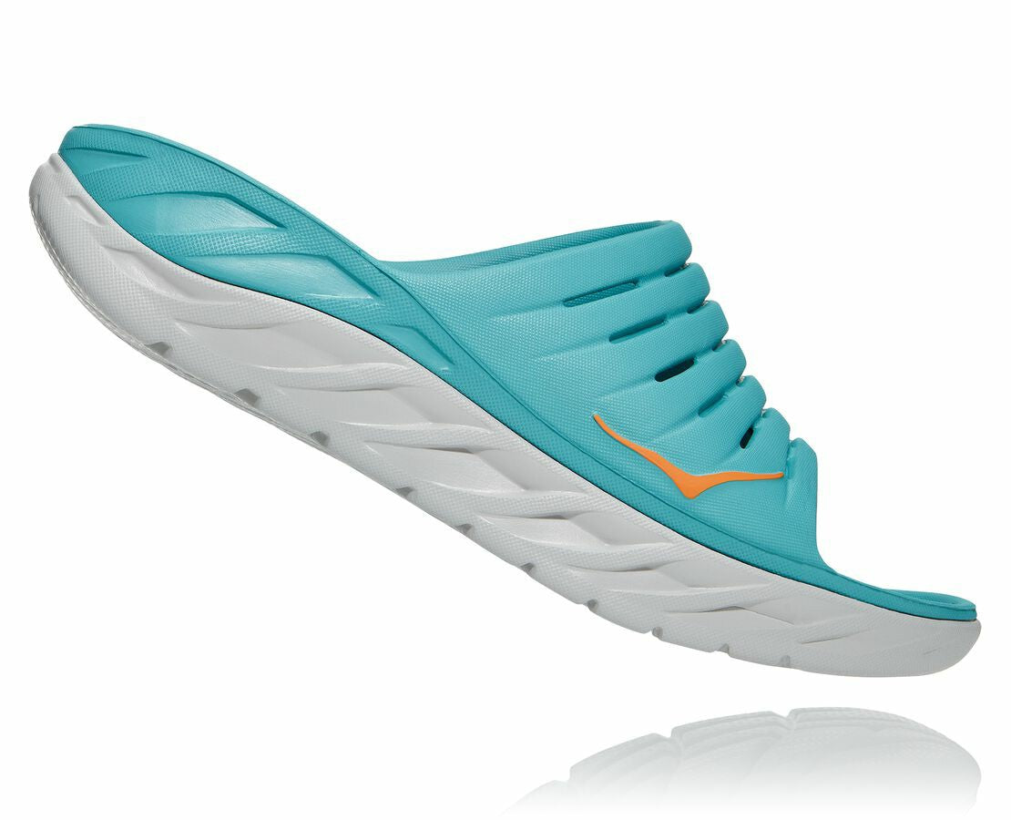 HOKA Aquarelle / Blazing Orange - Men's ORA Recovery Slide