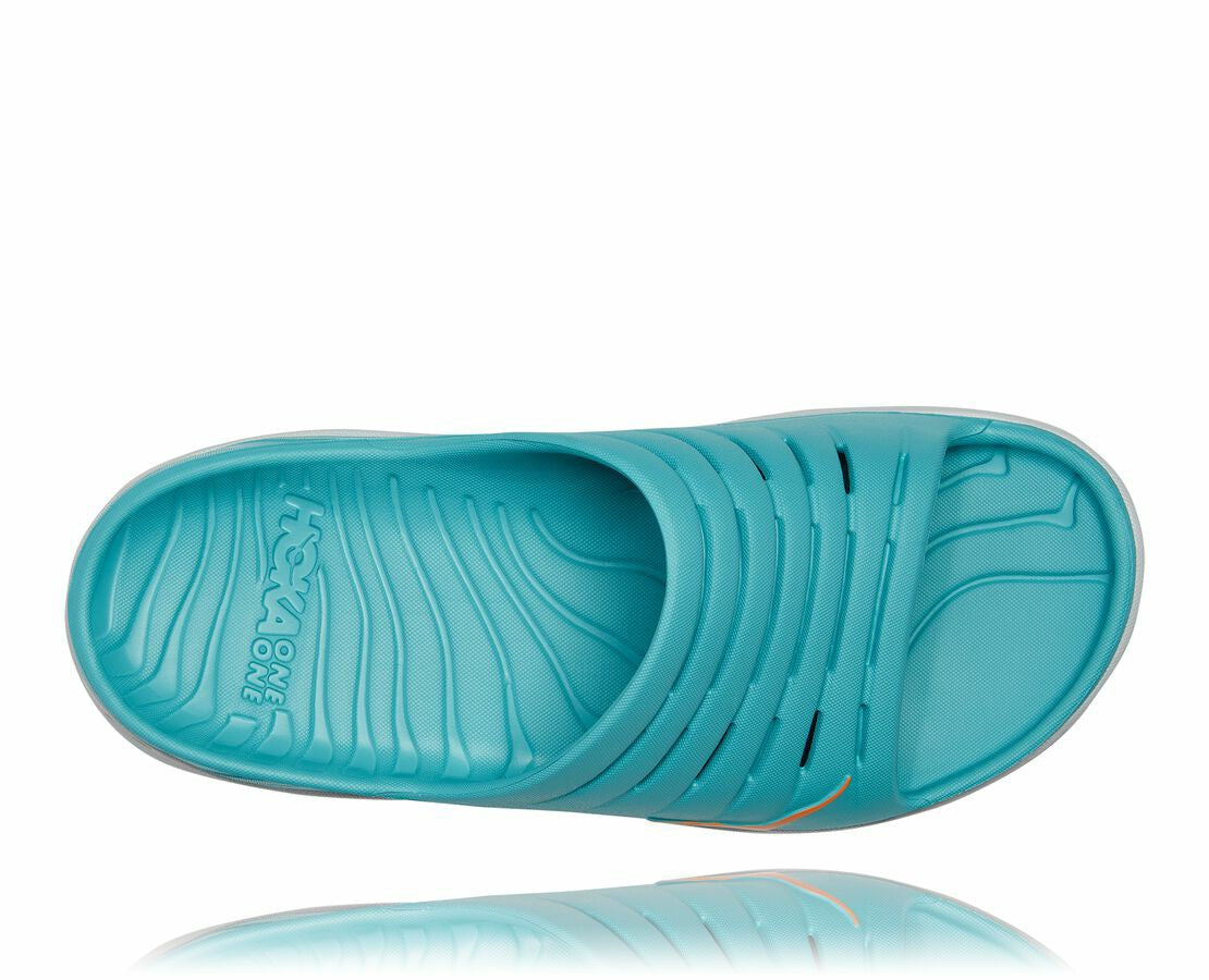 HOKA Aquarelle / Blazing Orange - Men's ORA Recovery Slide