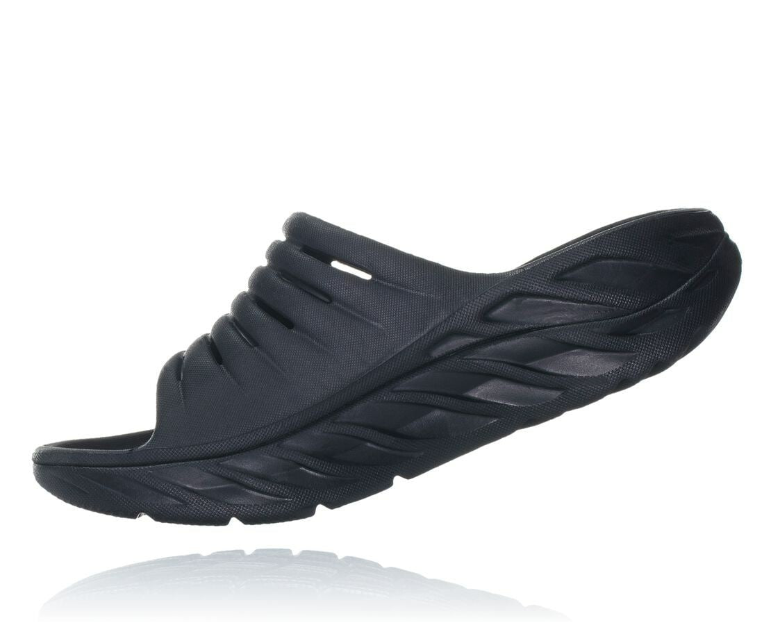 HOKA Black / Black - Men's ORA Recovery Slide