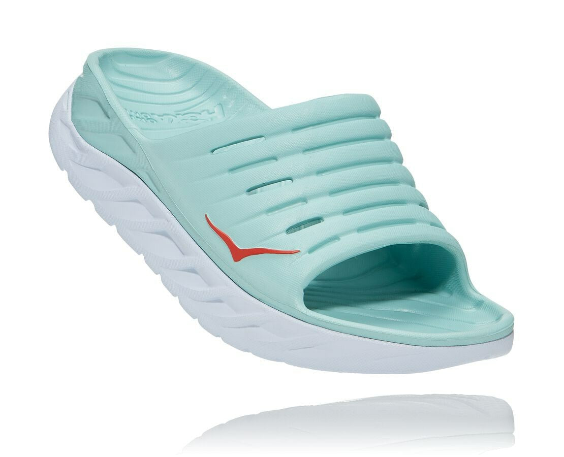HOKA Eggshell Blue / White - Women's ORA Recovery Slide