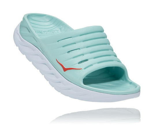 HOKA Eggshell Blue / White - Women's ORA Recovery Slide