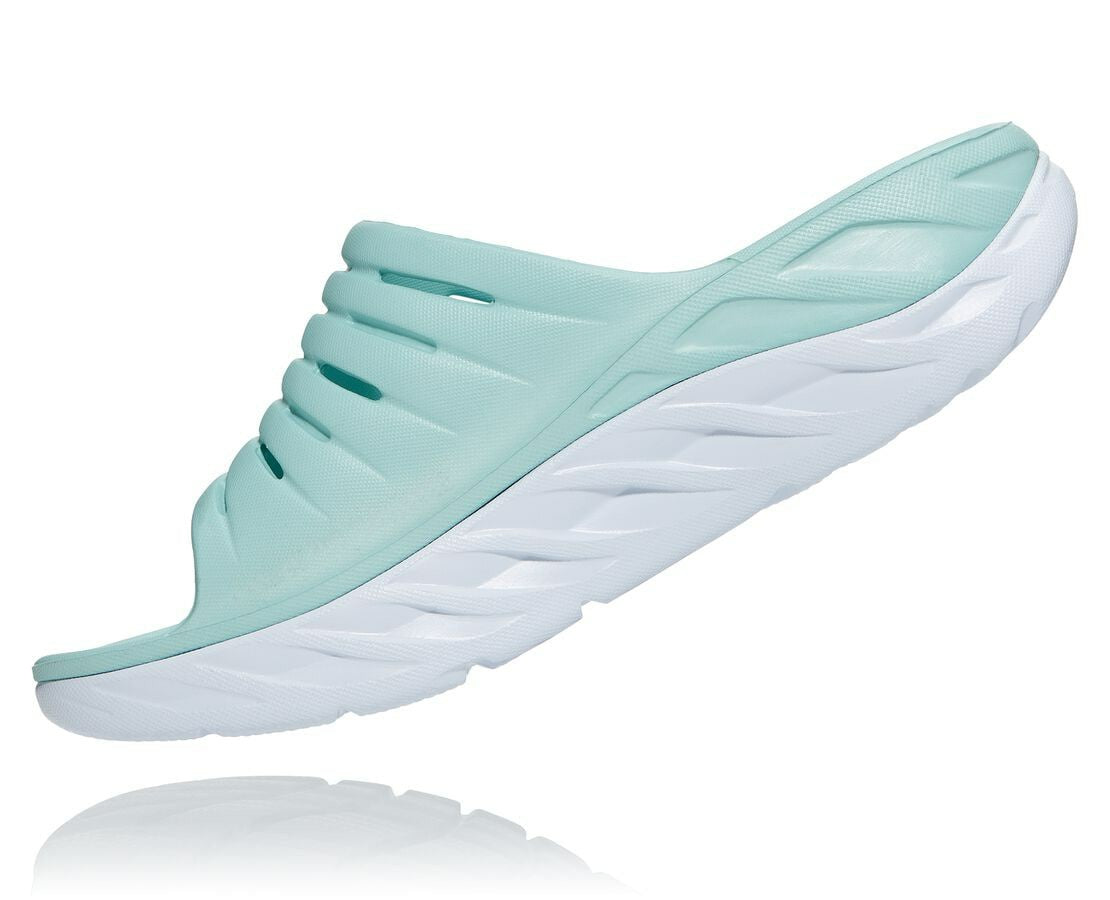 HOKA Eggshell Blue / White - Women's ORA Recovery Slide