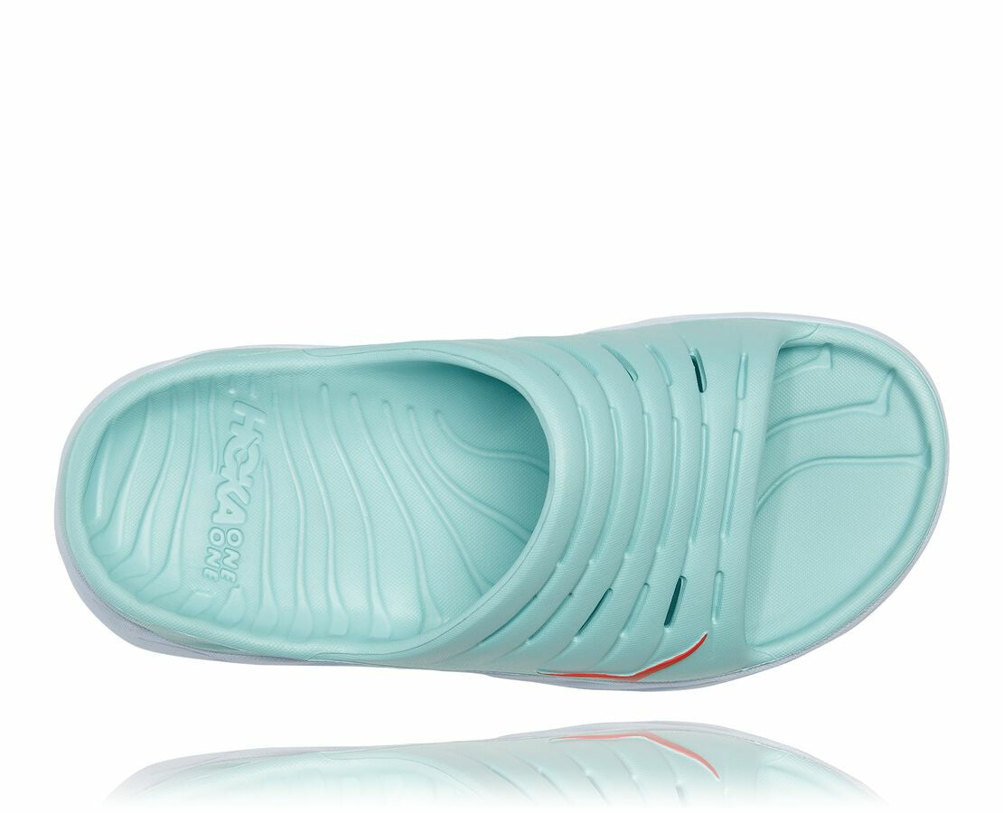 HOKA Eggshell Blue / White - Women's ORA Recovery Slide