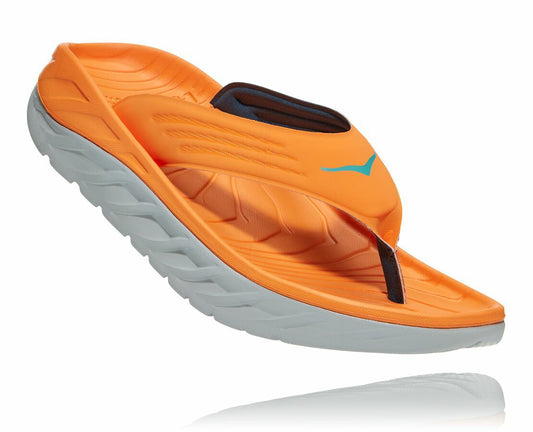 HOKA Blazing Orange / Lunar Rock - Men's ORA Recovery Flip