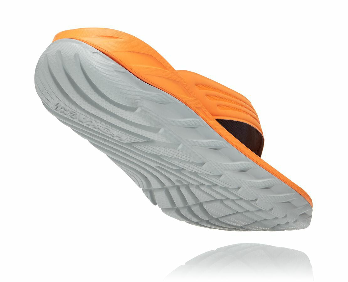 HOKA Blazing Orange / Lunar Rock - Men's ORA Recovery Flip
