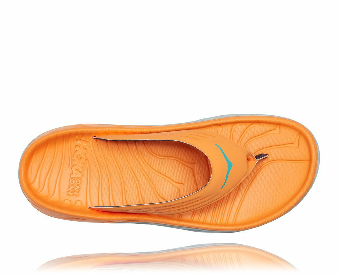 HOKA Blazing Orange / Lunar Rock - Men's ORA Recovery Flip