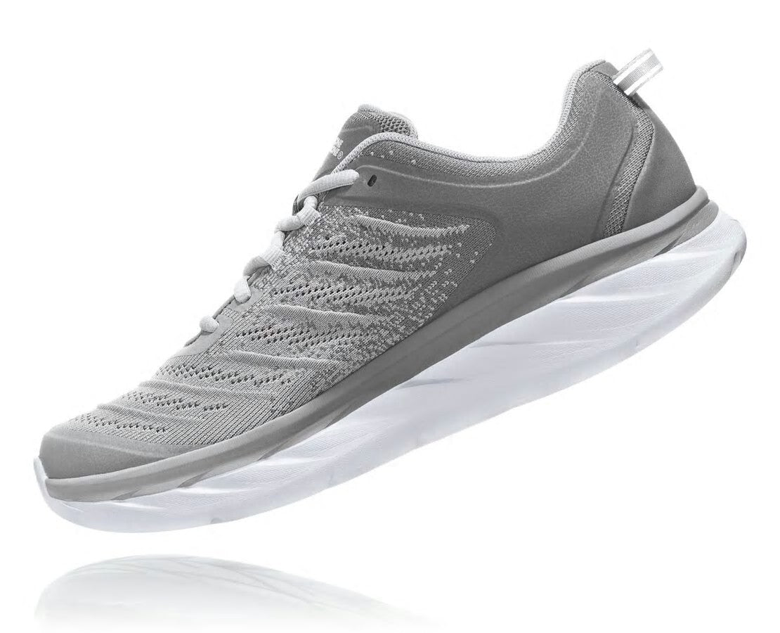 HOKA Frost Gray /Silver Sconce - Men's Akasa