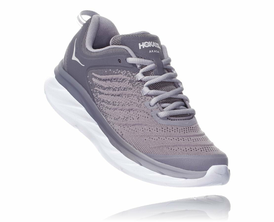 HOKA Frost Gray /Silver Sconce - Women's Akasa