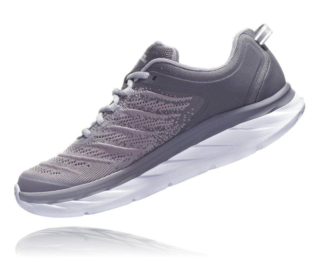 HOKA Frost Gray /Silver Sconce - Women's Akasa