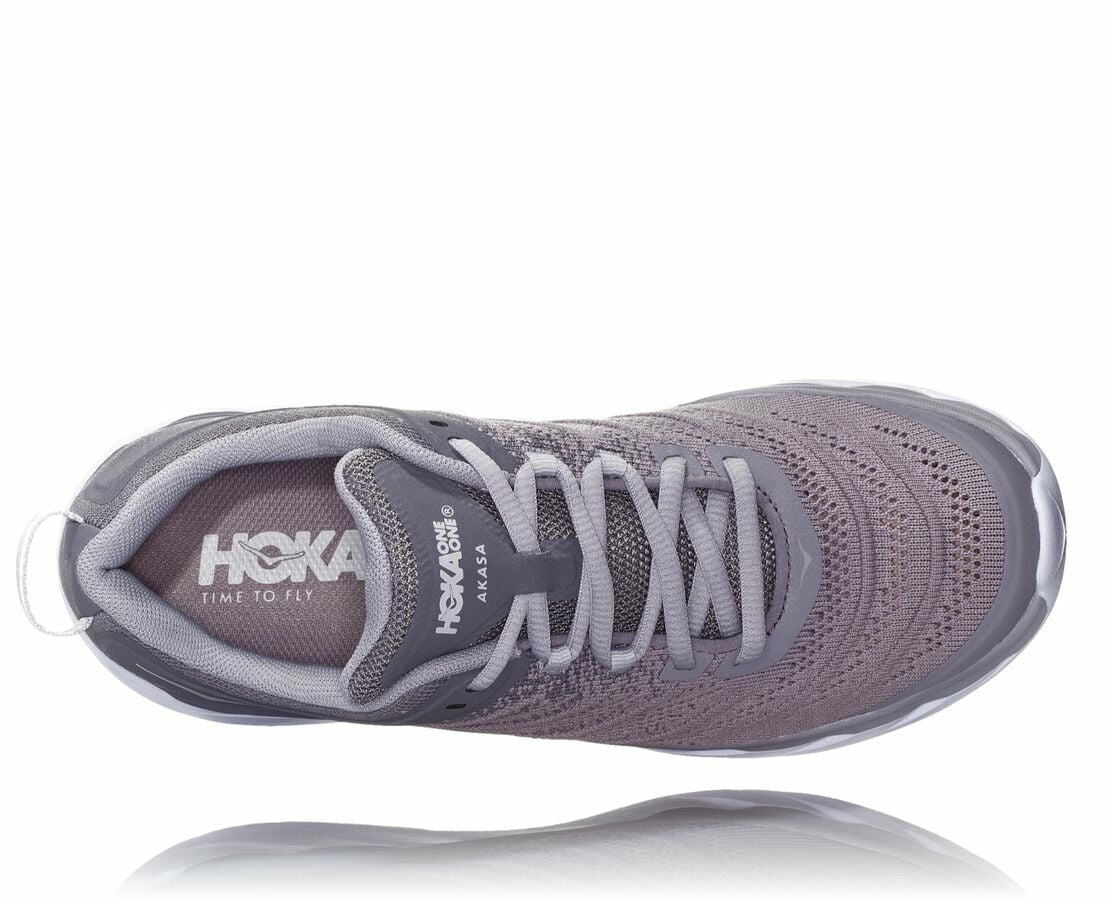 HOKA Frost Gray /Silver Sconce - Women's Akasa