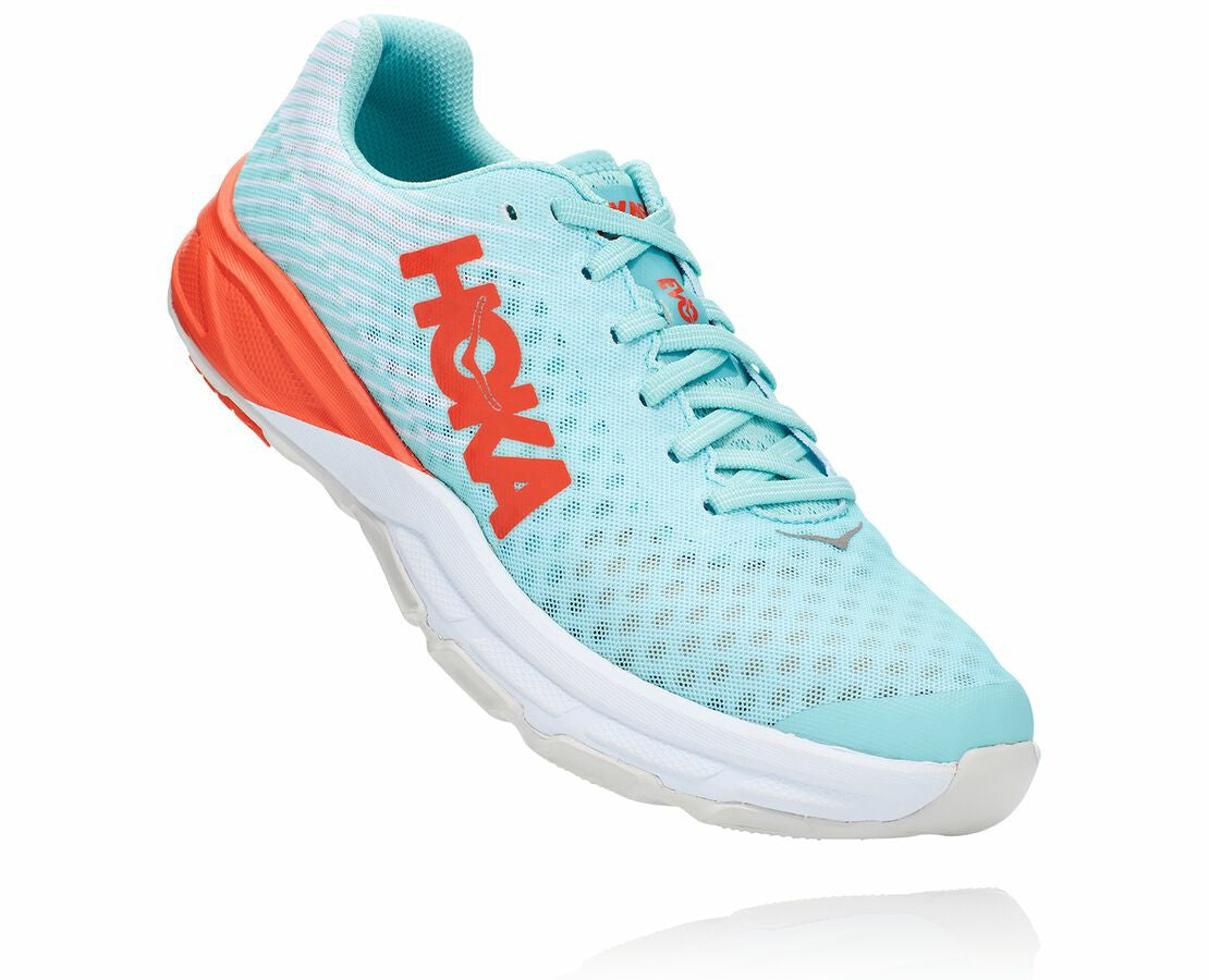 HOKA Antigua Sand / Mandarin Red - All Gender EVO Carbon Rocket