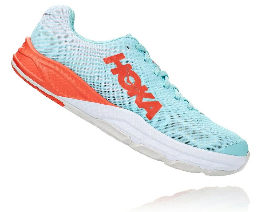 HOKA Antigua Sand / Mandarin Red - All Gender EVO Carbon Rocket
