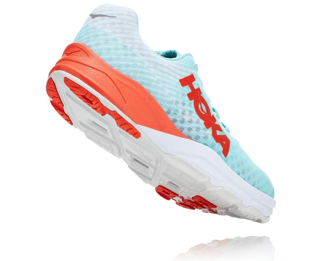 HOKA Antigua Sand / Mandarin Red - All Gender EVO Carbon Rocket