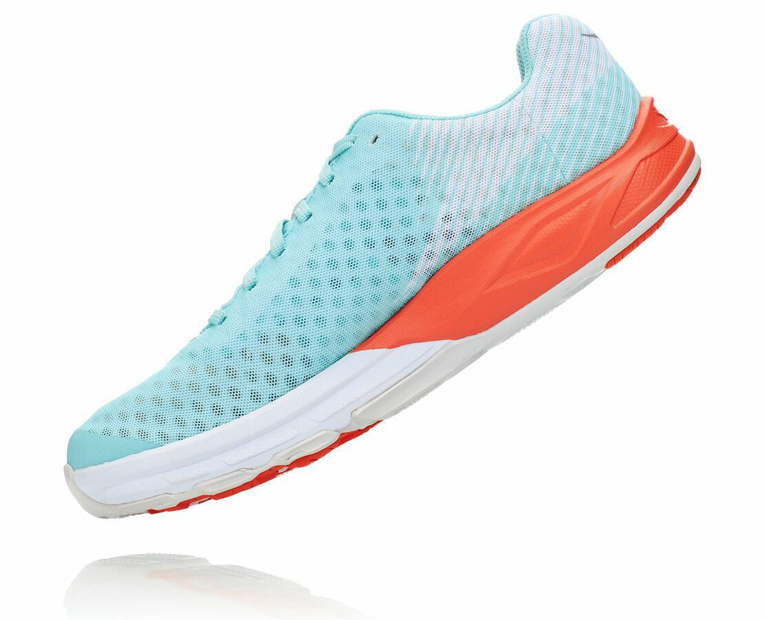 HOKA Antigua Sand / Mandarin Red - All Gender EVO Carbon Rocket