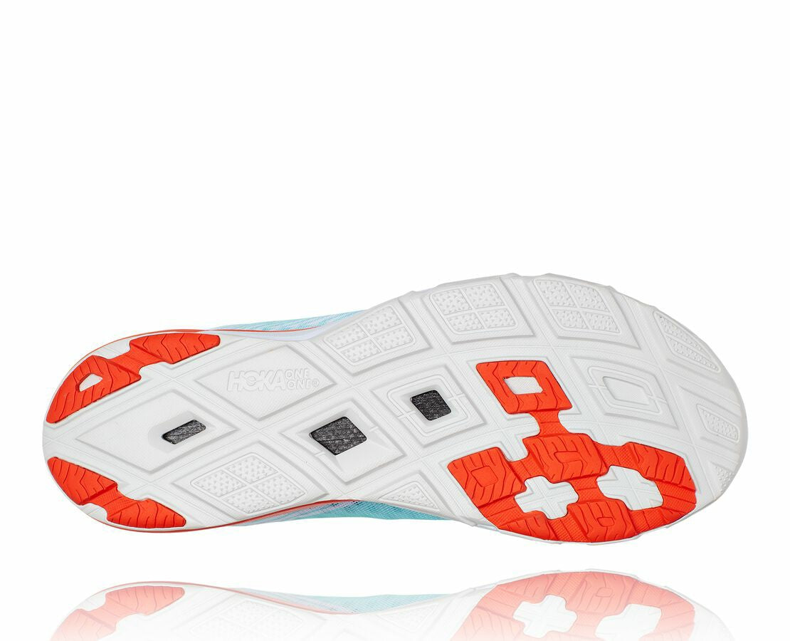 HOKA Antigua Sand / Mandarin Red - All Gender EVO Carbon Rocket