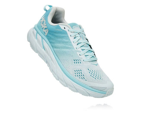 HOKA Antigua Sand / Wan Blue - Women's Clifton 6