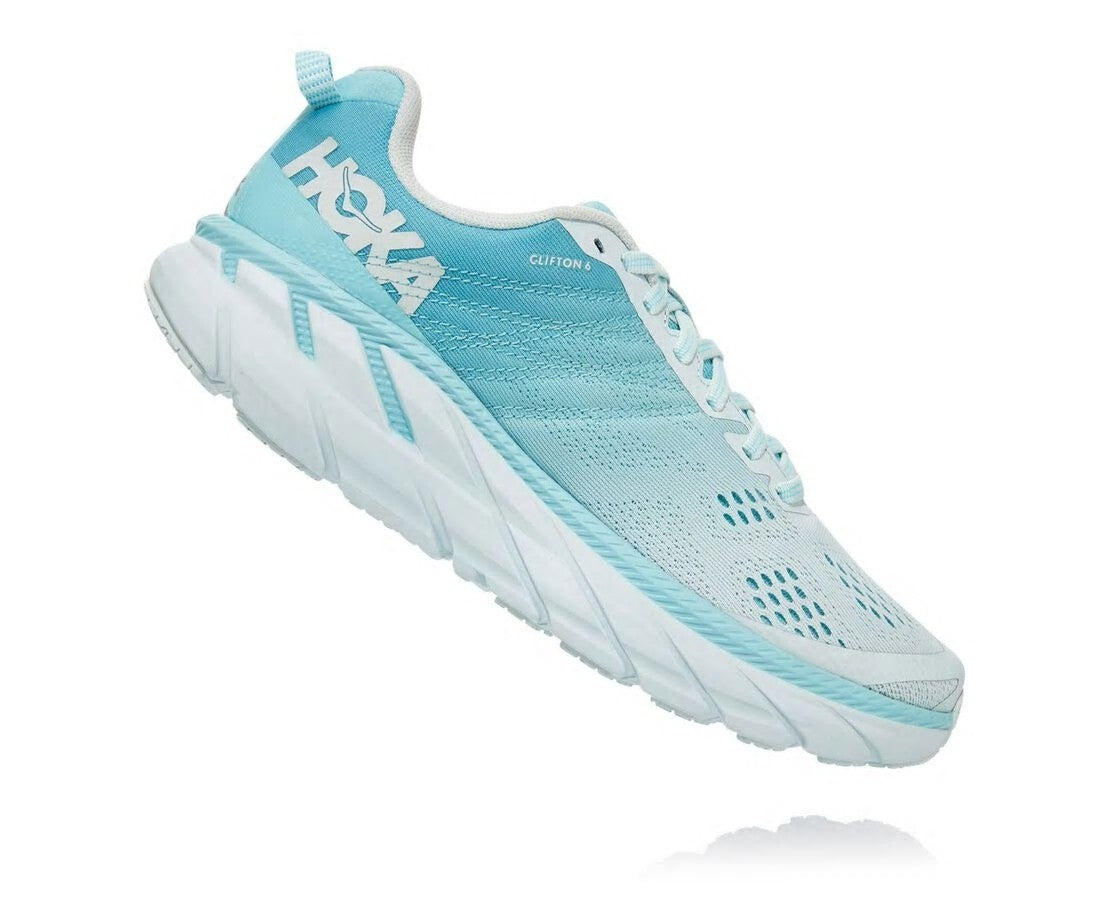 HOKA Antigua Sand / Wan Blue - Women's Clifton 6