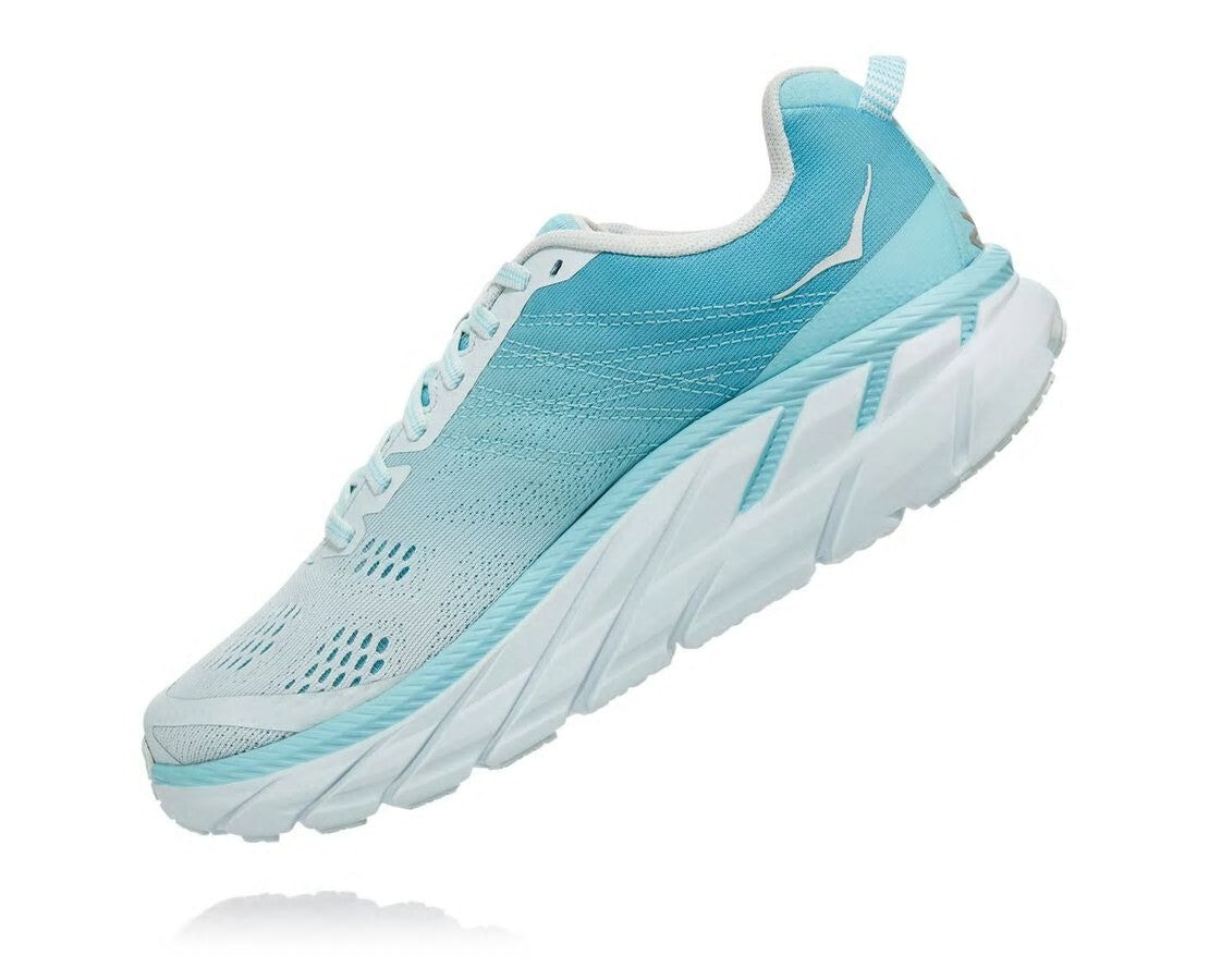 HOKA Antigua Sand / Wan Blue - Women's Clifton 6