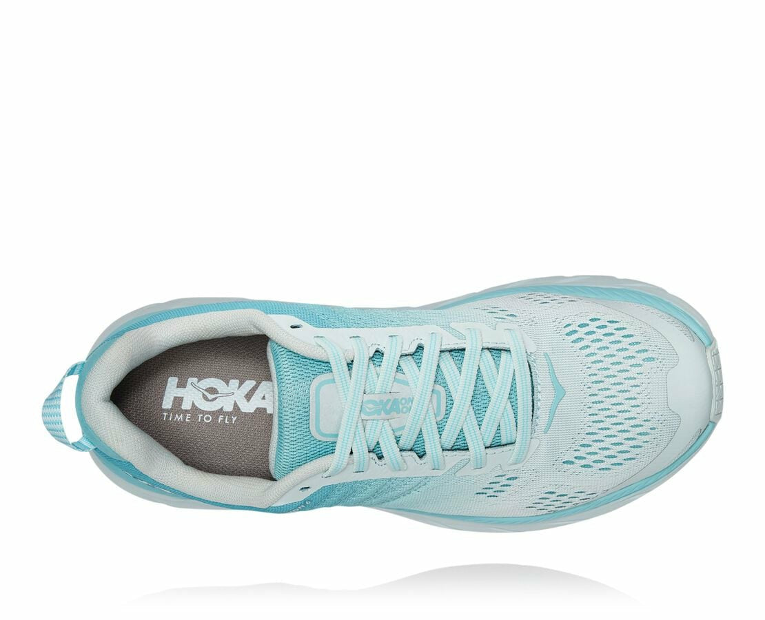 HOKA Antigua Sand / Wan Blue - Women's Clifton 6