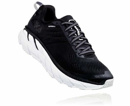 HOKA Black / White - Women's Clifton 6
