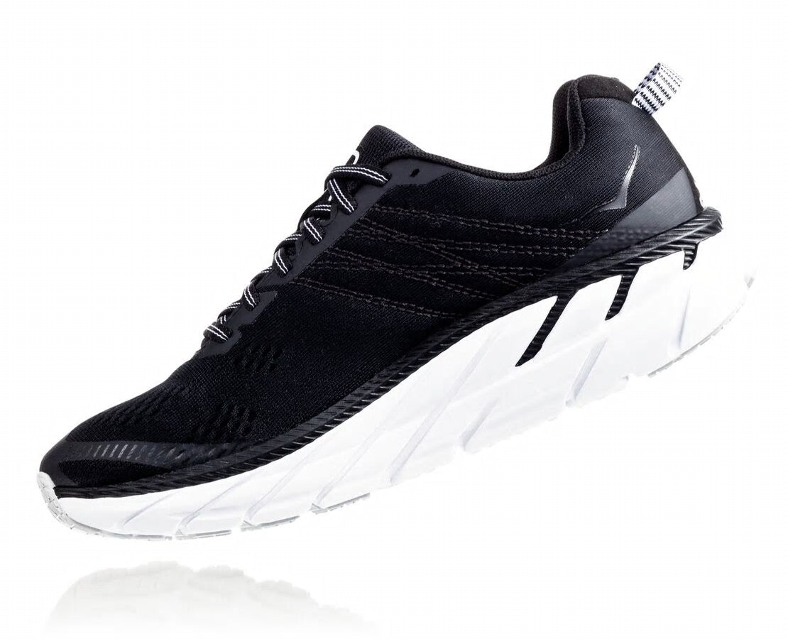 HOKA Black / White - Women's Clifton 6