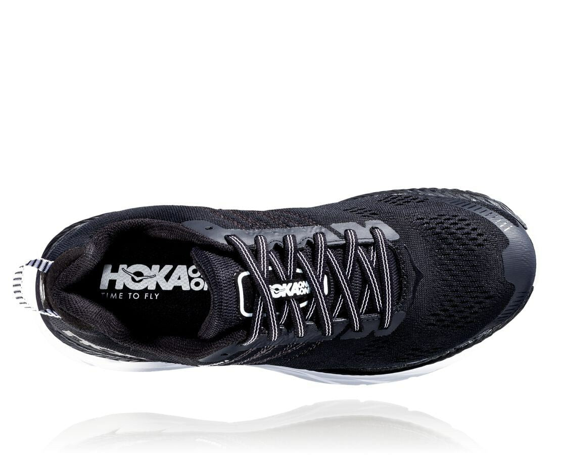 HOKA Black / White - Women's Clifton 6