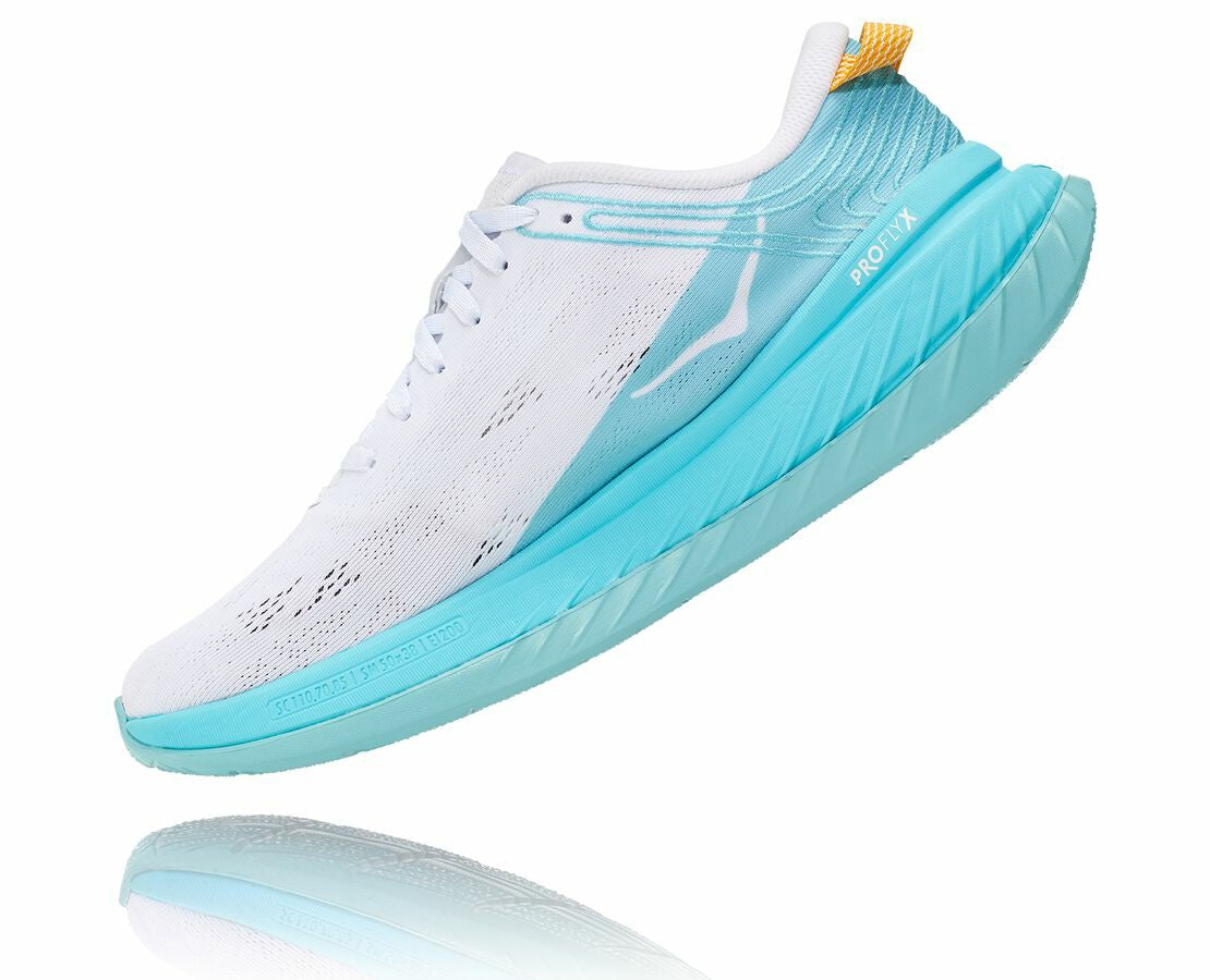 HOKA White / Angel Blue - Women's Carbon X