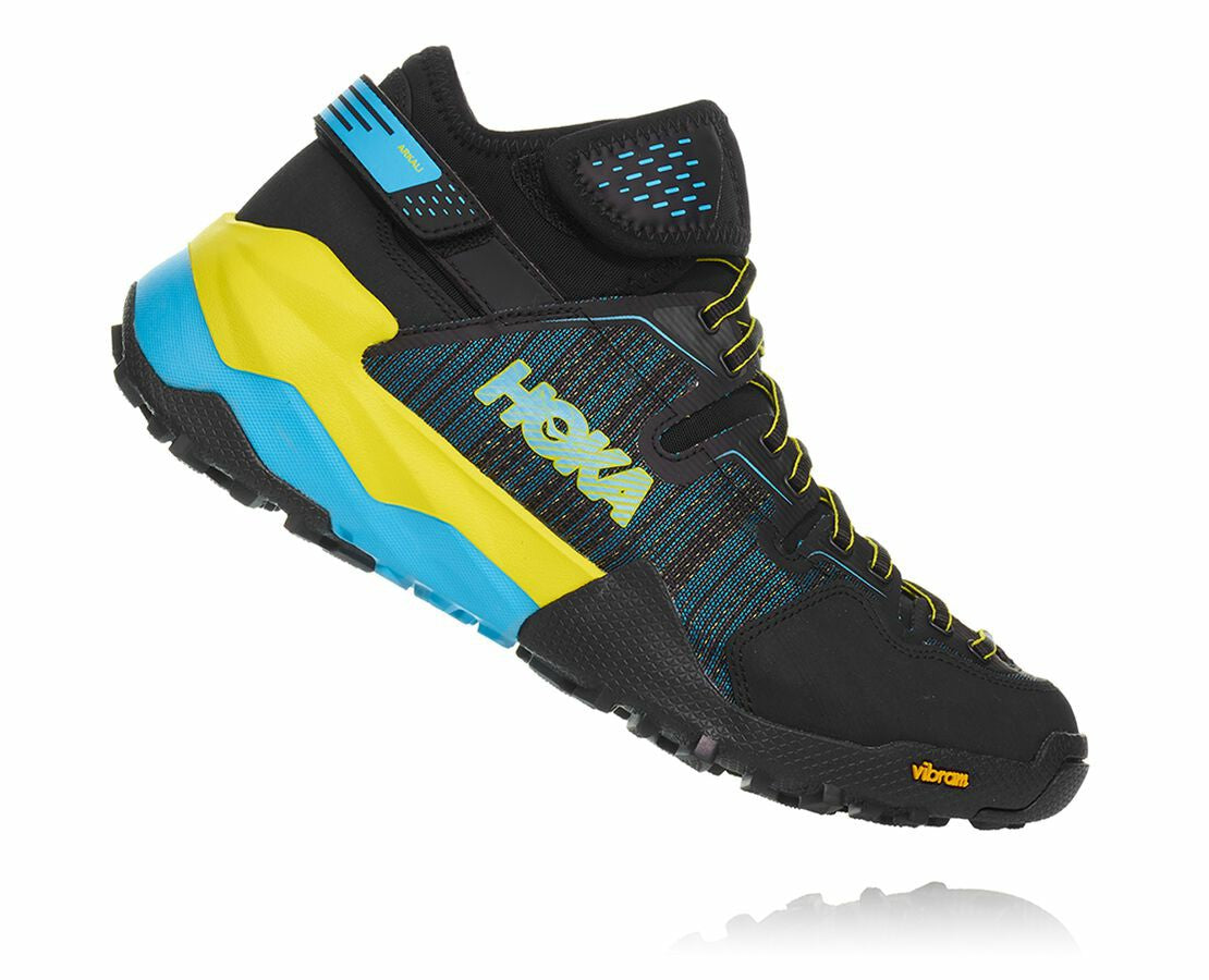 HOKA Black / Cyan / Citrus - Men's Arkali